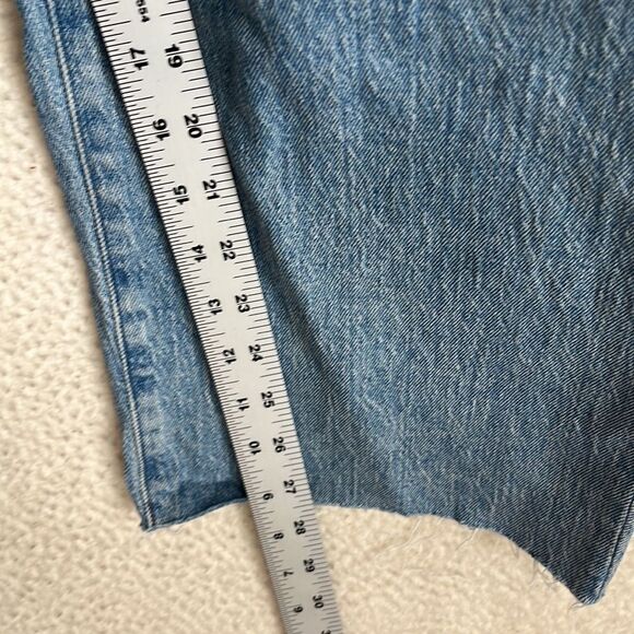 Madewell The Perfect Vintage Wide Leg Crop Jeans Womens Size 27 Blue - Picture 7 of 9